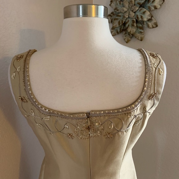 Talbots Cream Embroidered Dress - Picture 4 of 7